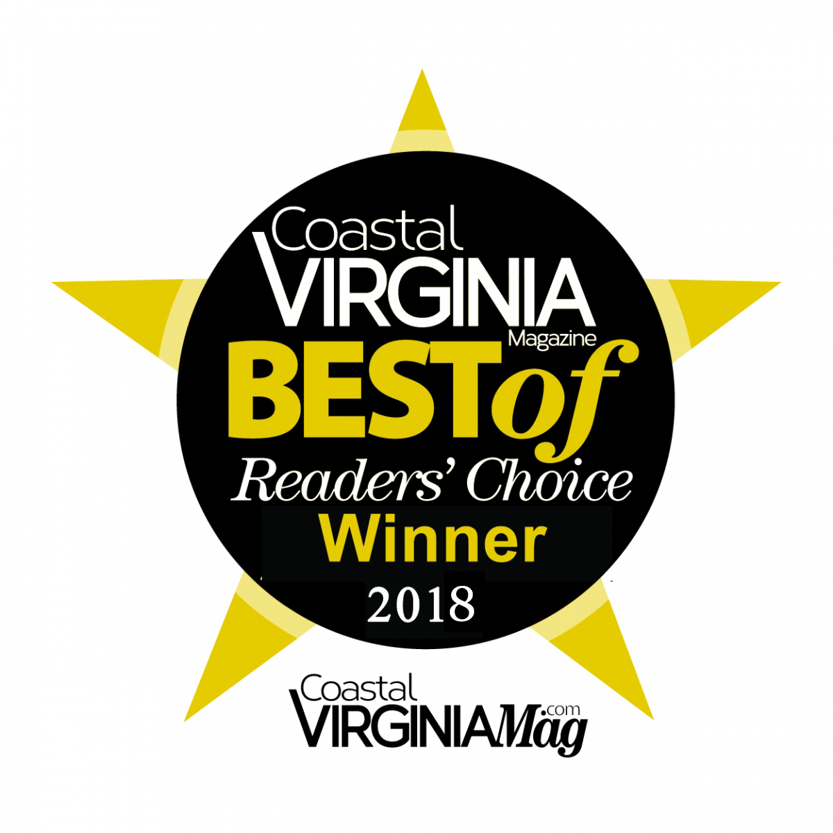 2018 Best of Coastal Virginia award logo