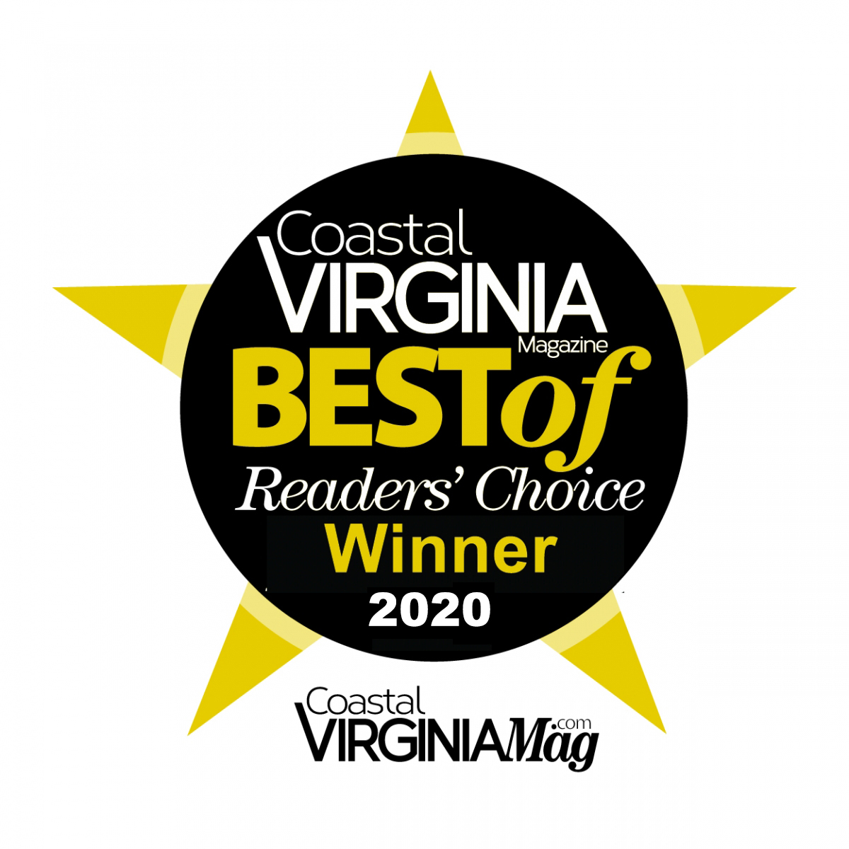 2019 Best of Coastal Virginia award logo